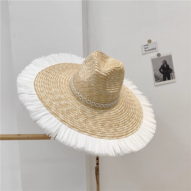 Sun Hat Fashion Wind Straw Women's Burrs Straw Hat