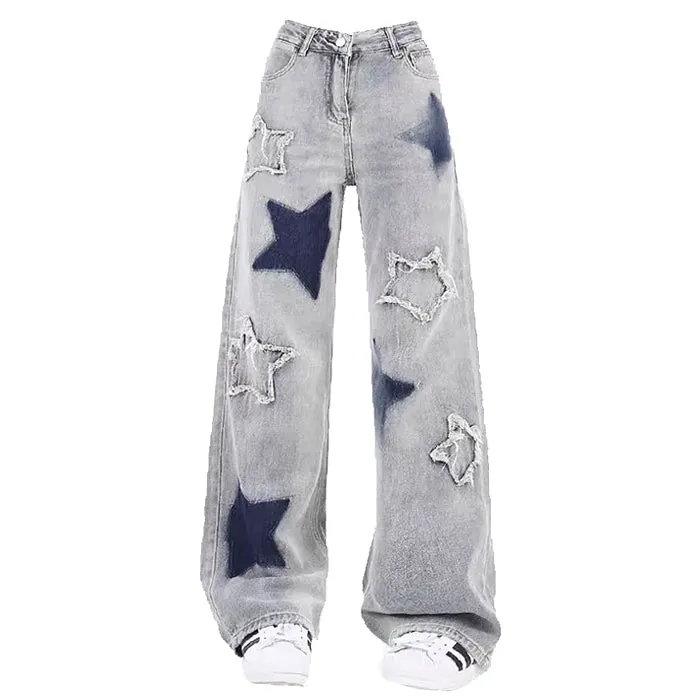 Light Blue Star Jeans Maxct