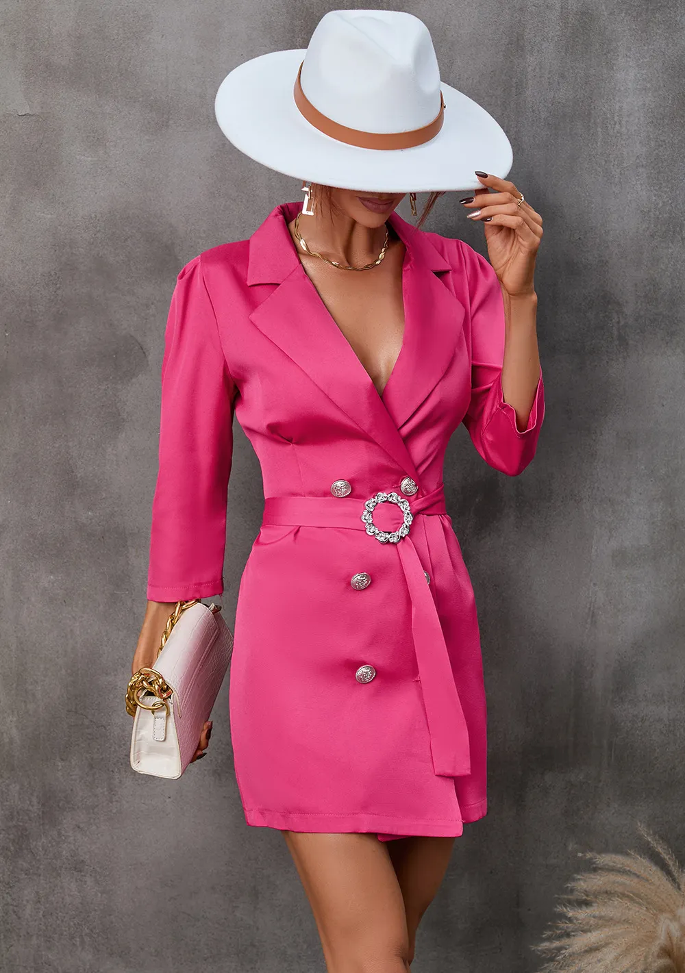 Maxct Maxct Women's Wear Station Autumn Seven-Minute Sleeve Suit Group Dress