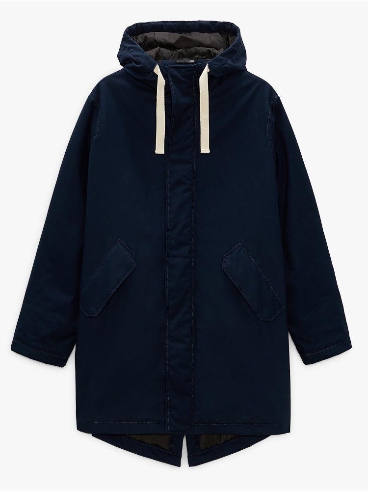 &Men's Mid-Length Fishtail Parka Jacket