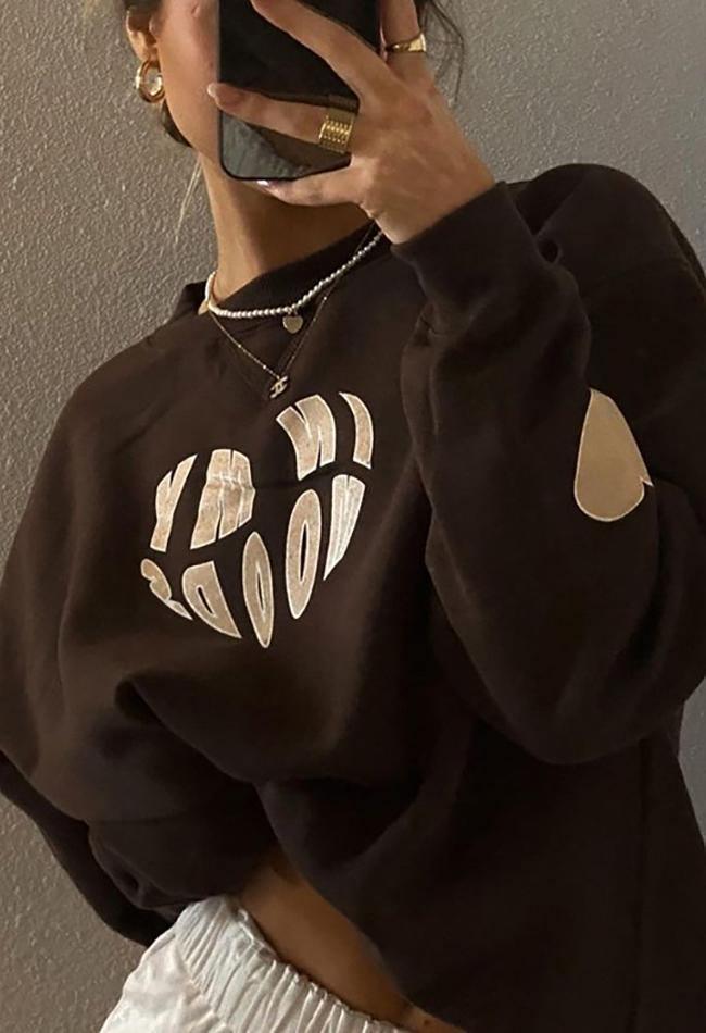 Maxct Love Letter Crew Sweatshirt