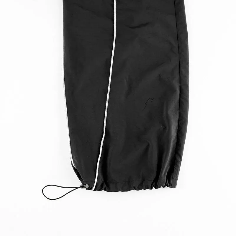 Maxct Piping Detail Size Friendly Parachute Cargo Pants