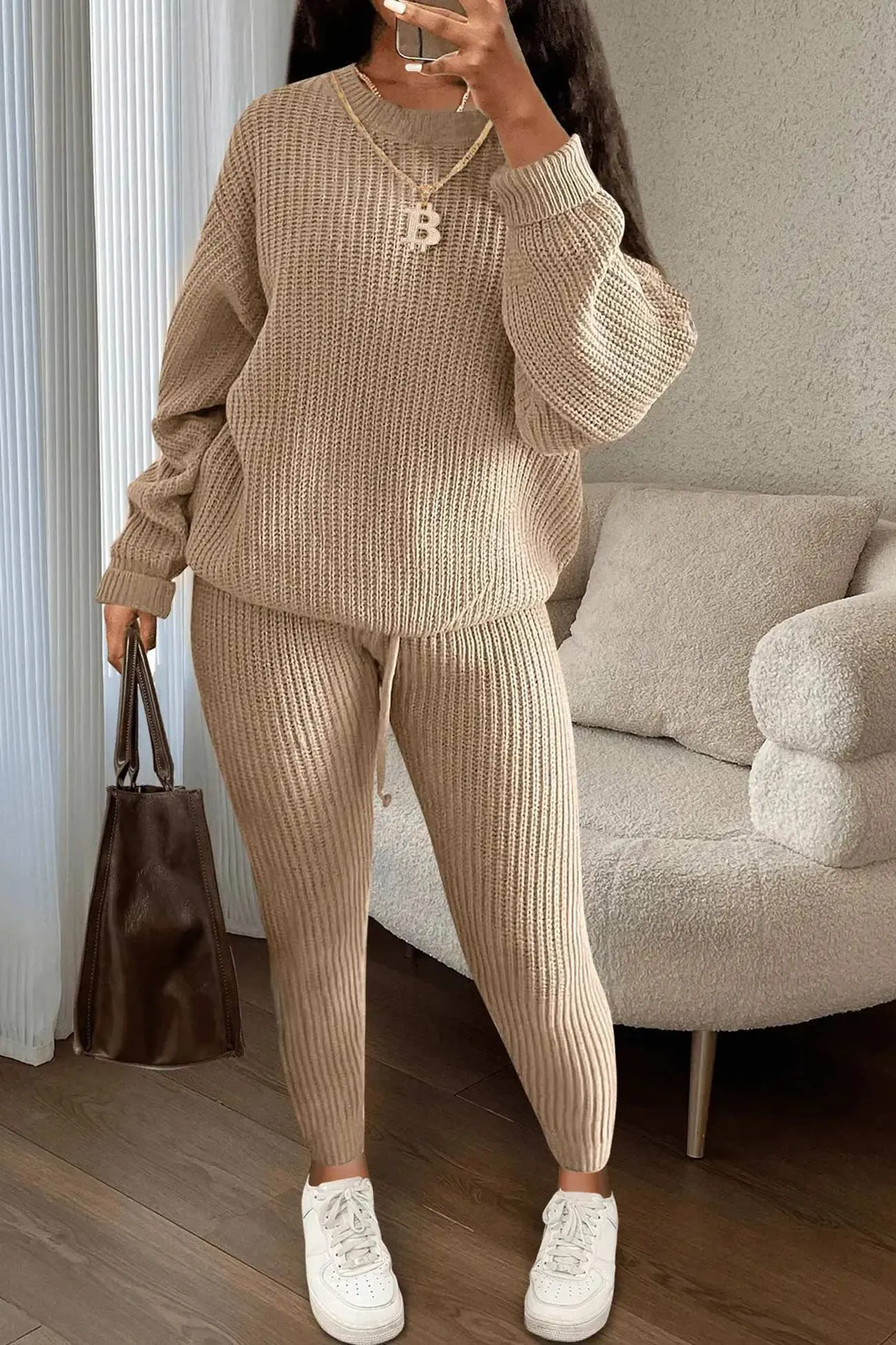 Maxct Crew Neck Sweater Suits