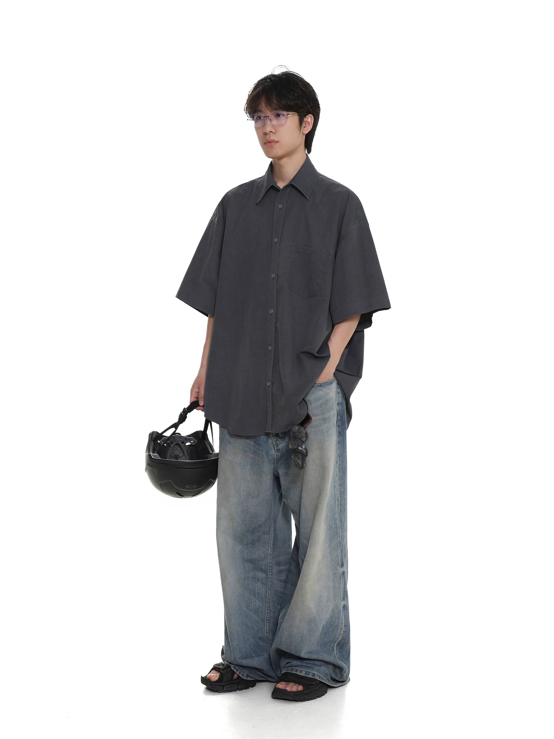 MASONPRINCE Relaxed Wide Shirt Maxct