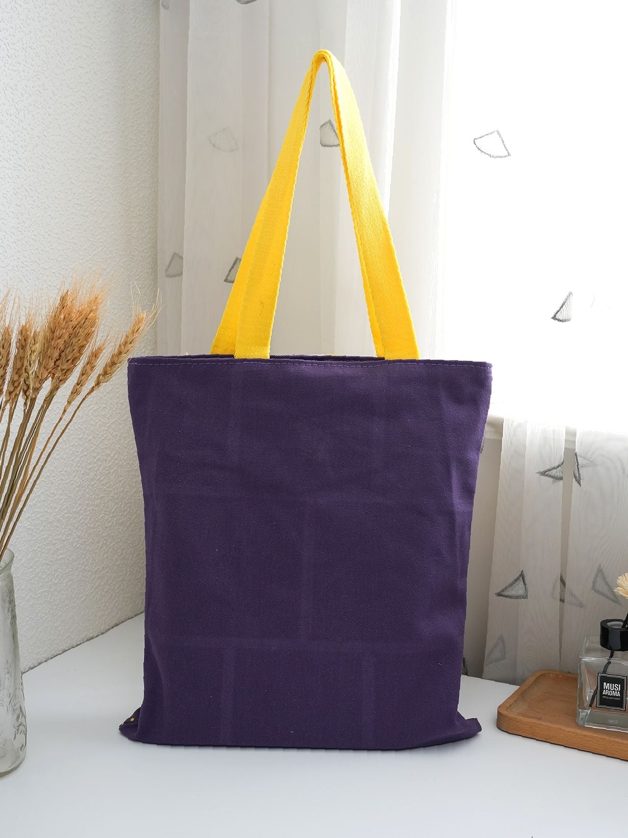 Maxct - Letter Graphic O-ring Zipper Front Shoulder Tote Bag  - Women Tote Bags