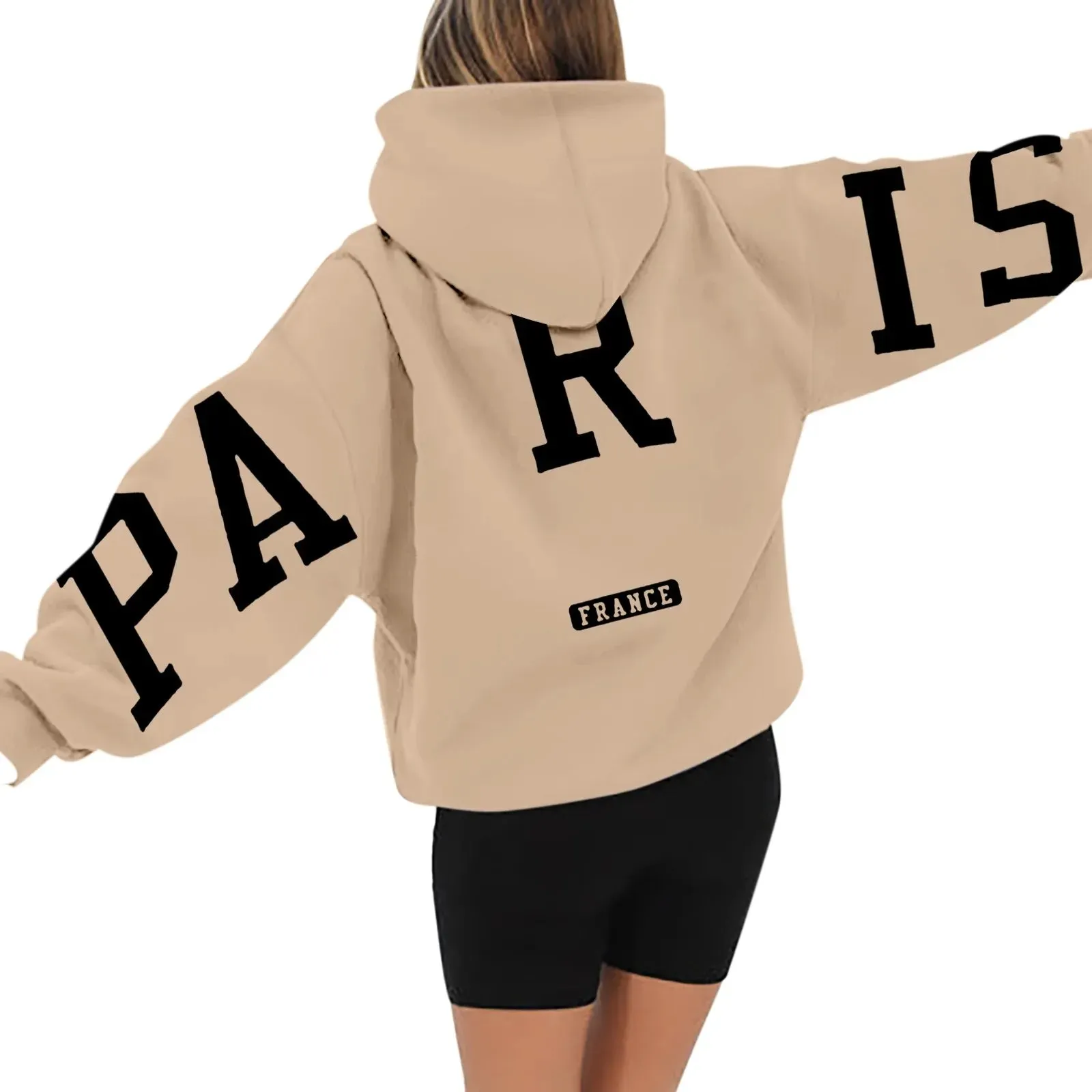 Printed Paris Hoodie for Women Maxct - Image 10
