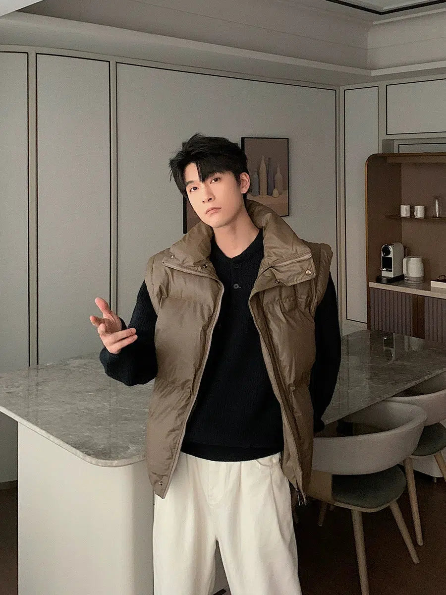 Maxct Removable Sleeves Cotton Padded Coat