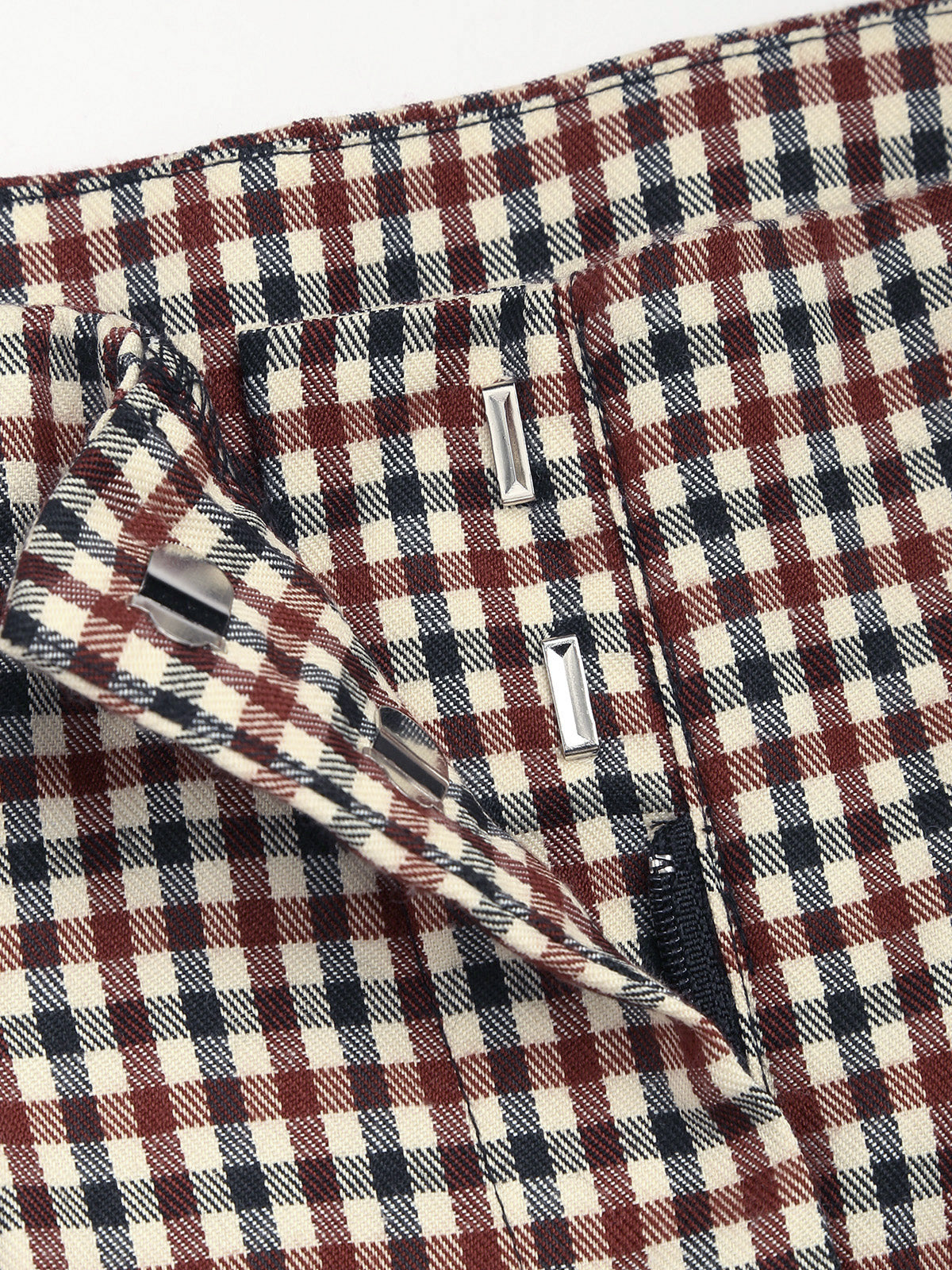 Maxct Houndstooth Wide Leg Dress Pants