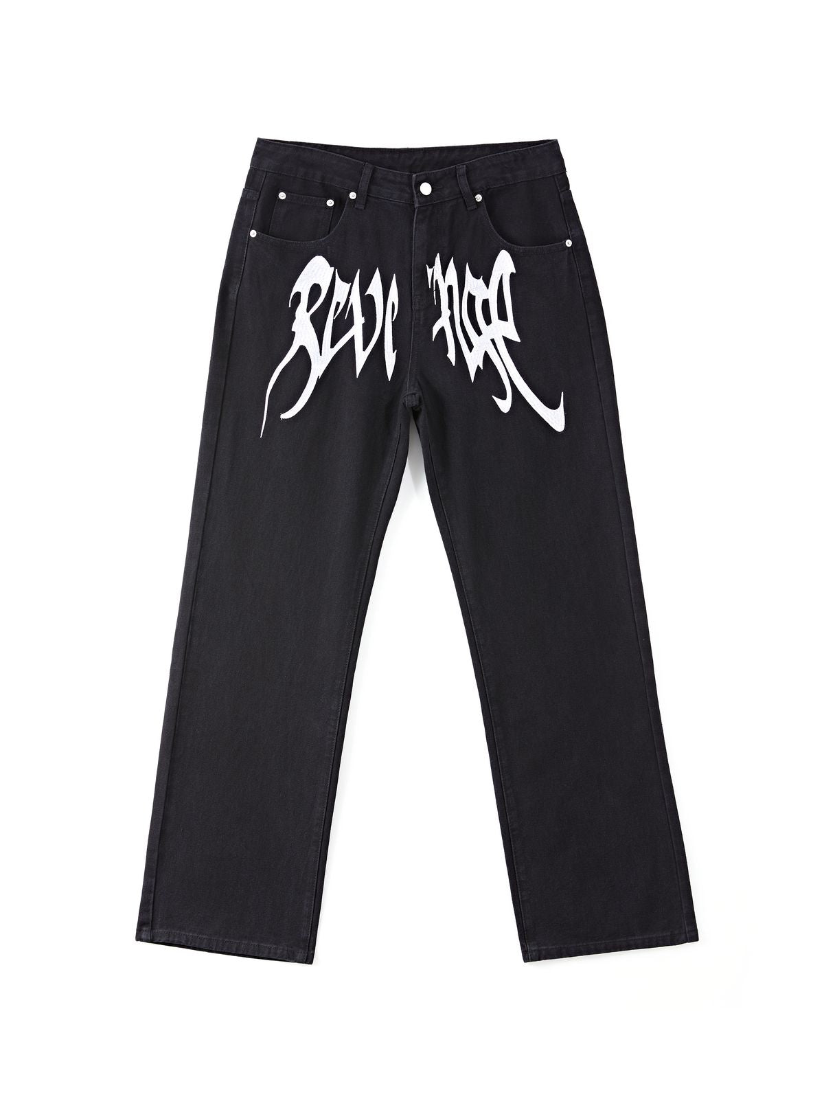 Men's Washed Revenge Straight Leg Jeans Maxct