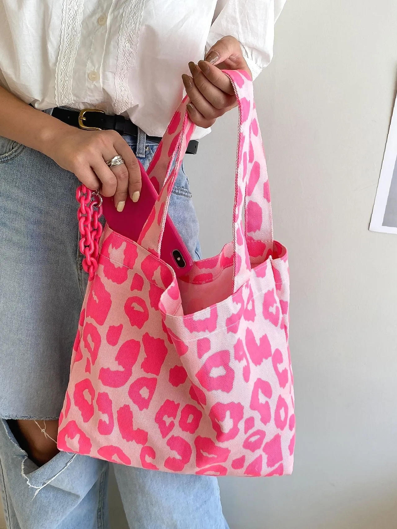 Maxct - Leopard Pattern Tote Bag  - Women Tote Bags