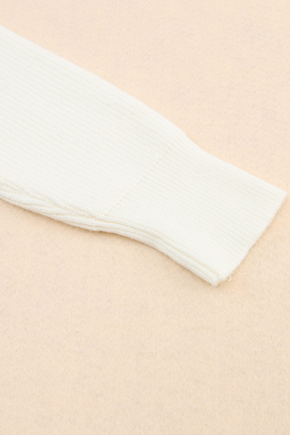 Maxct &Ribbed Surplice Long Sleeve Sweater