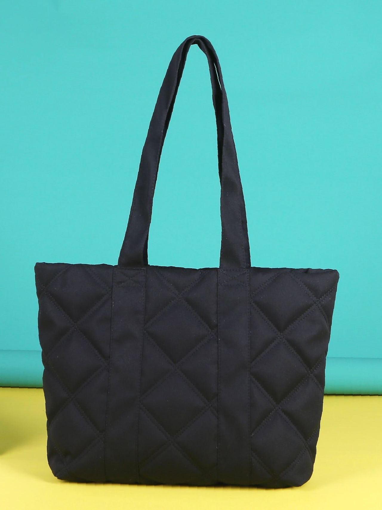Maxct - Minimalist Quilted Shoulder Tote Bag  - Women Tote Bags