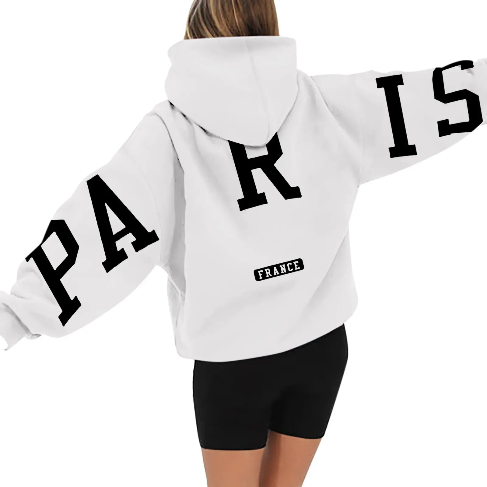 Printed Paris Hoodie for Women Maxct - Image 12