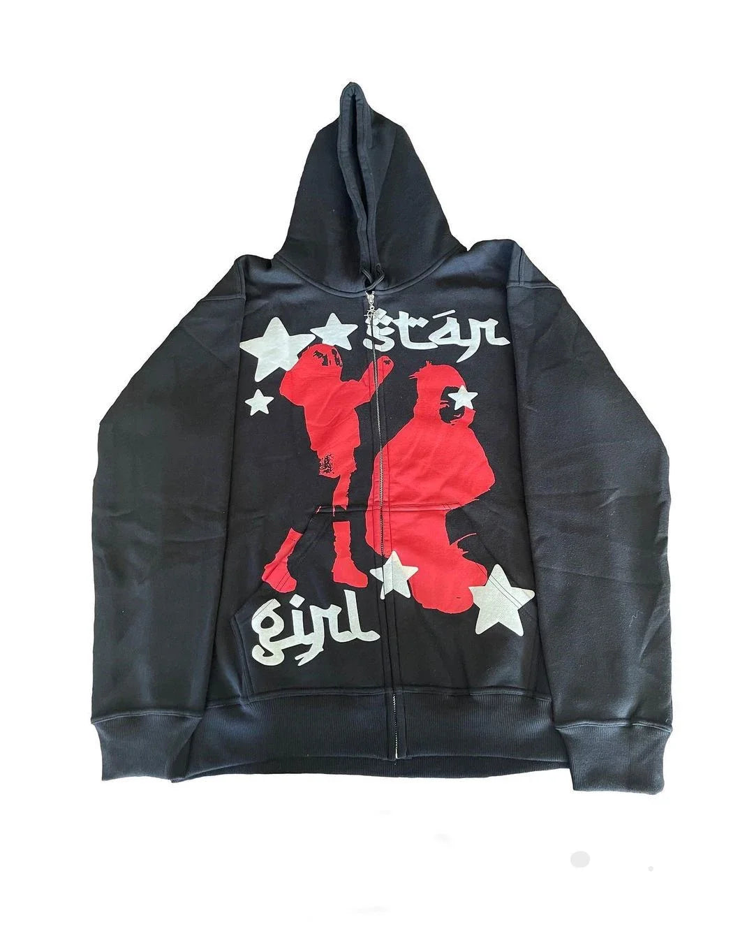 Maxct Man hoodie y2k Fall Winter Fleece Sweatshirts Letter Embroidery Vintage Streetwear Warm Sweats Turtleneck Hoodies Pullover tops