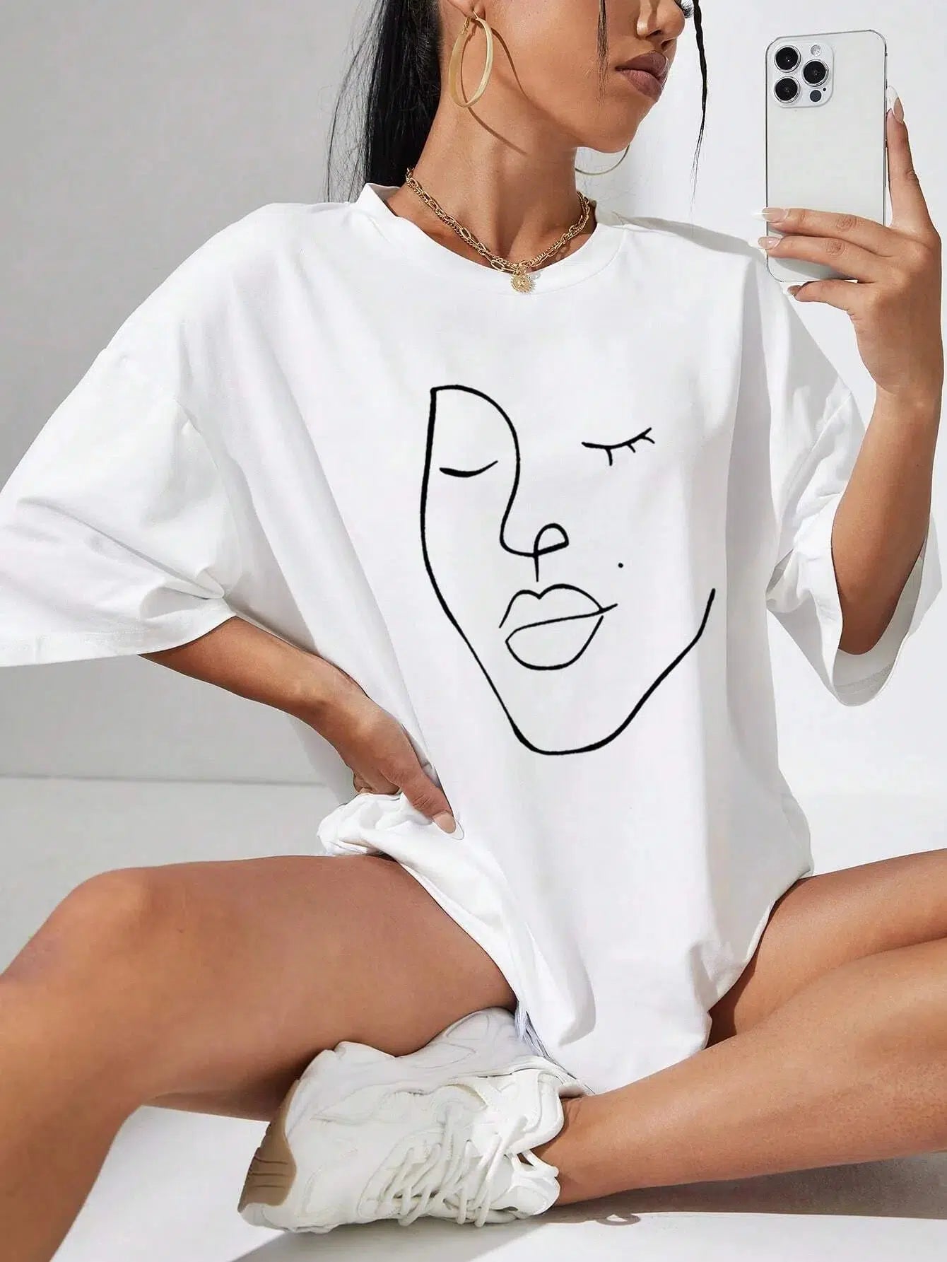 Maxct &Abstract Woman Face Tee