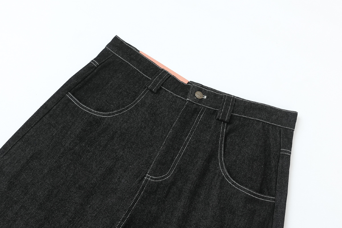 Oversized Jorts Summer Jeans Shorts Men's Wide Leg Baggy Y2K Denim Shorts