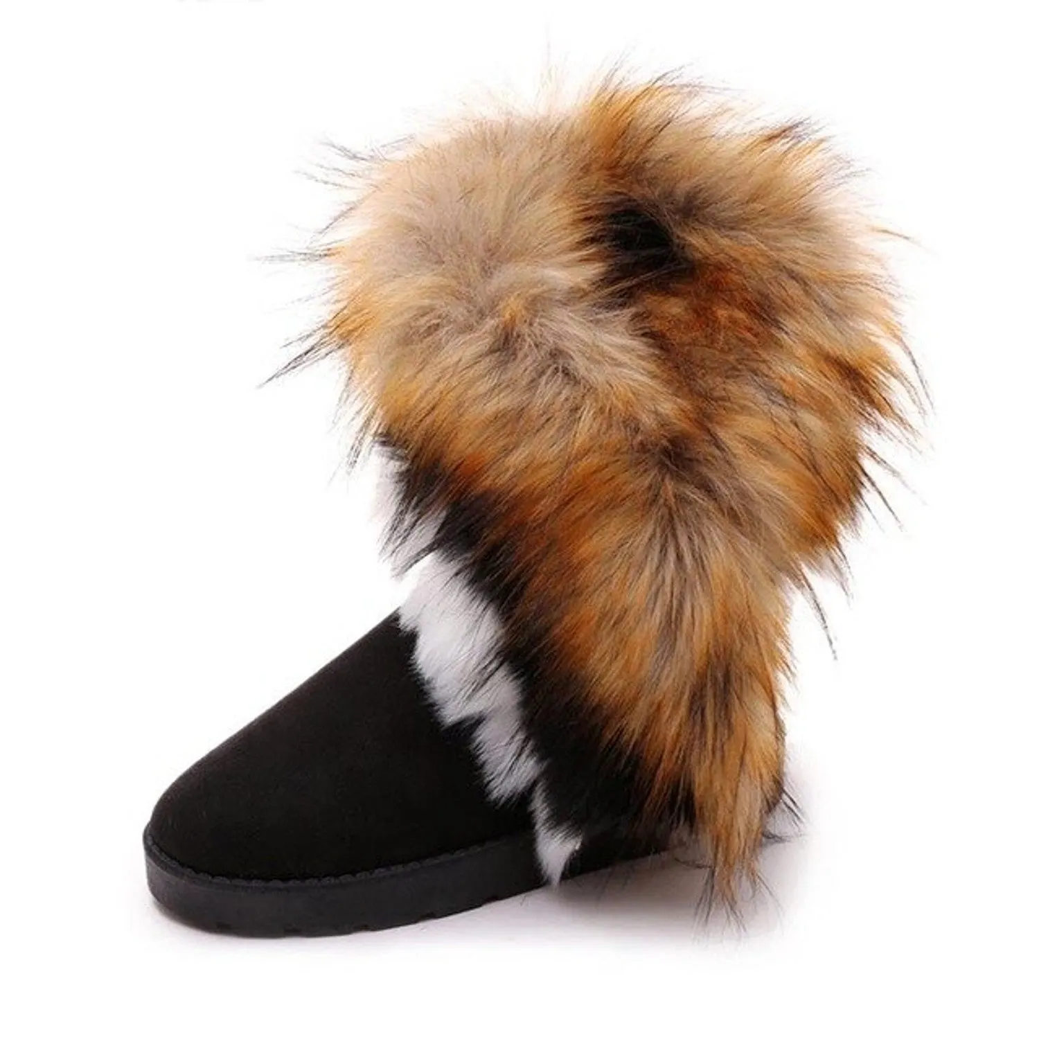 Suede Faux Fur Snow Boots Maxct