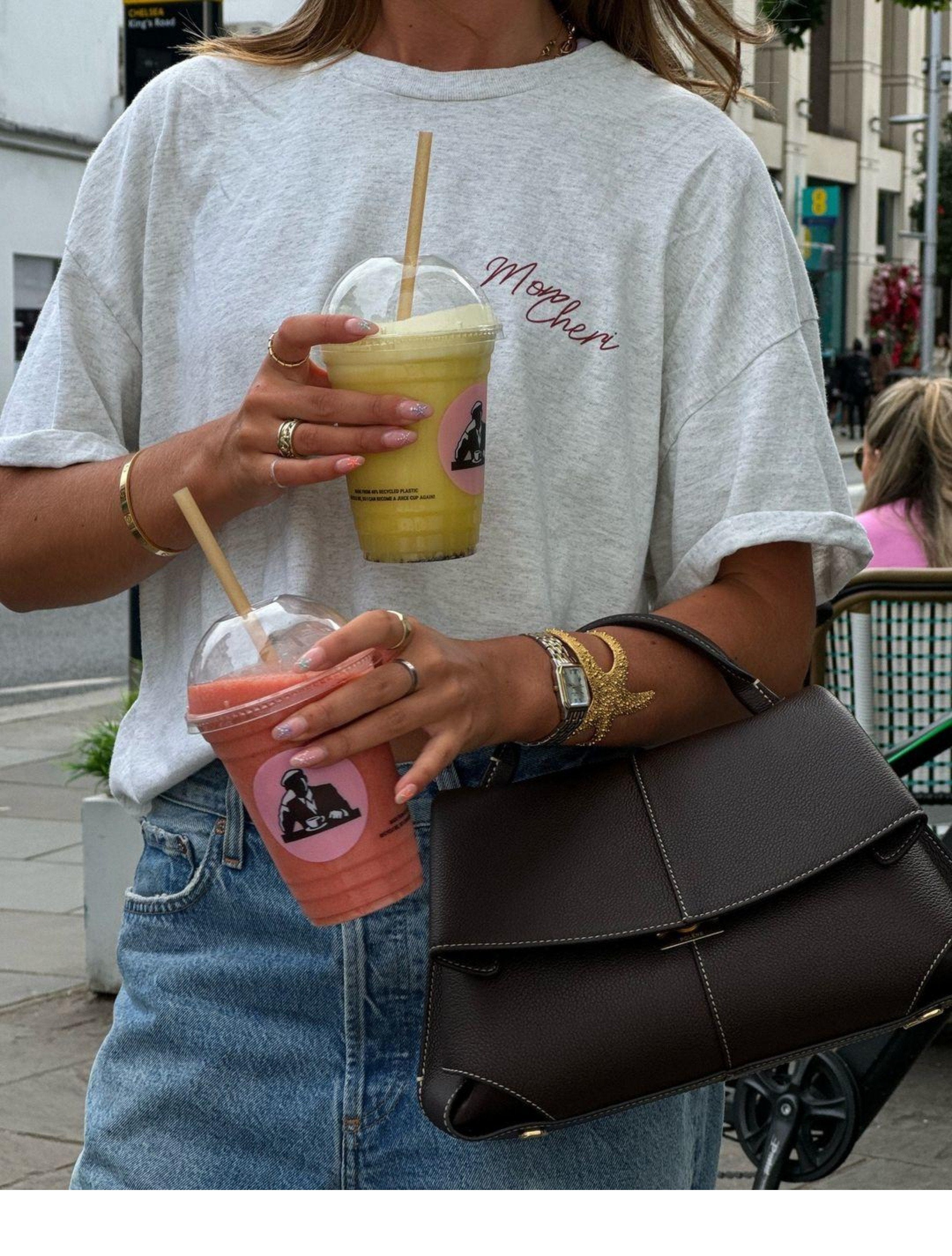Maxct American Style Retro Fruit Cherry Print Pure Cotton Short-sleeved T-shirt Summer Women's National Fashion Oversize Hot Girl Top Fashion