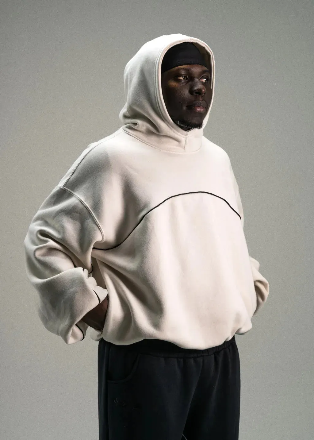 Maxct Y2k Winter Long Sleeved Hooded Sweatshirt With Color Blocking Patchwork Oversized Sweatshirt Streetwear Hip-Hop Rap Punk Outfit