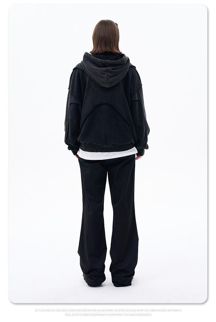 Solid High Street Patchwork Hoodies - true-deals-club