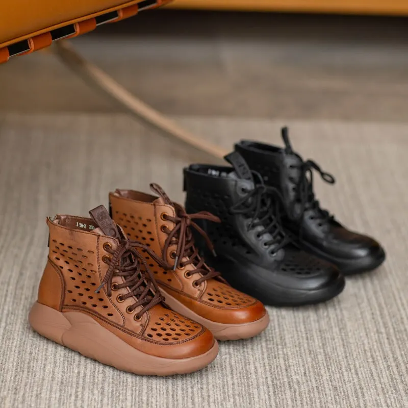 Womens Lace up Summer Boots Maxct