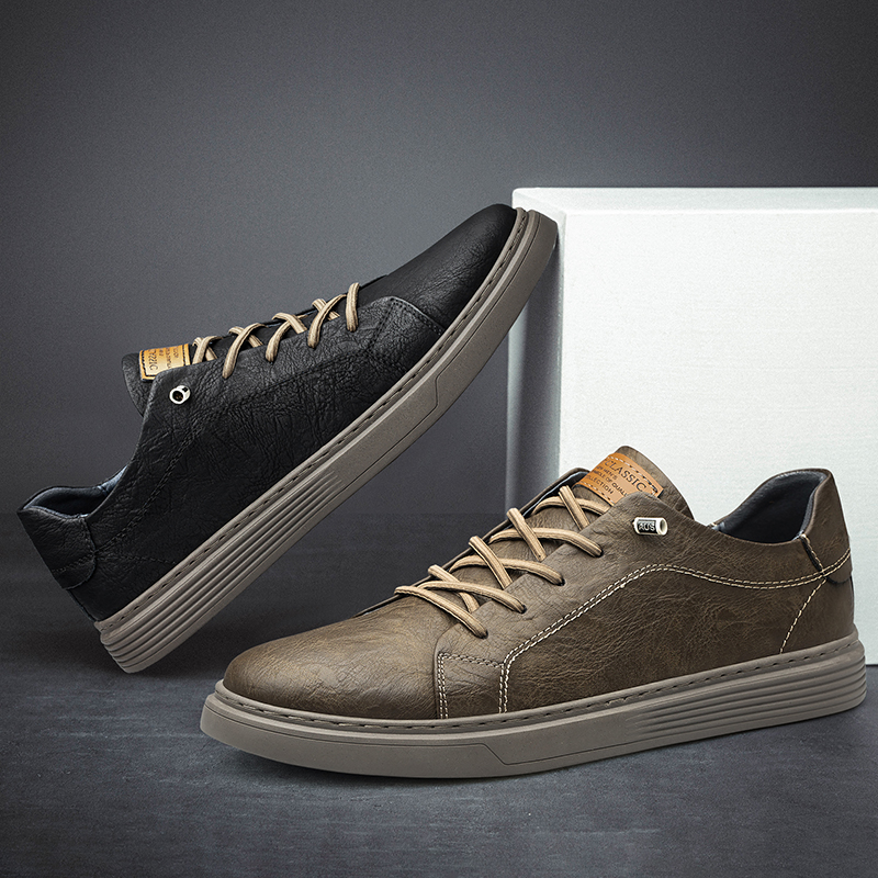 Men's Leather Oxford Shoes - true deals club