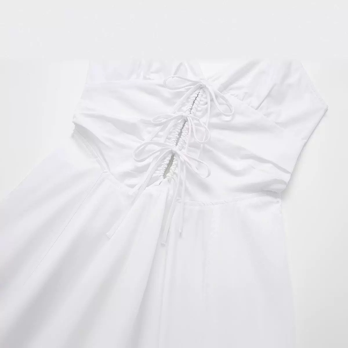 Maxct Spring Style Bow Tie Trench Coat Fabric Short Dress 2802002