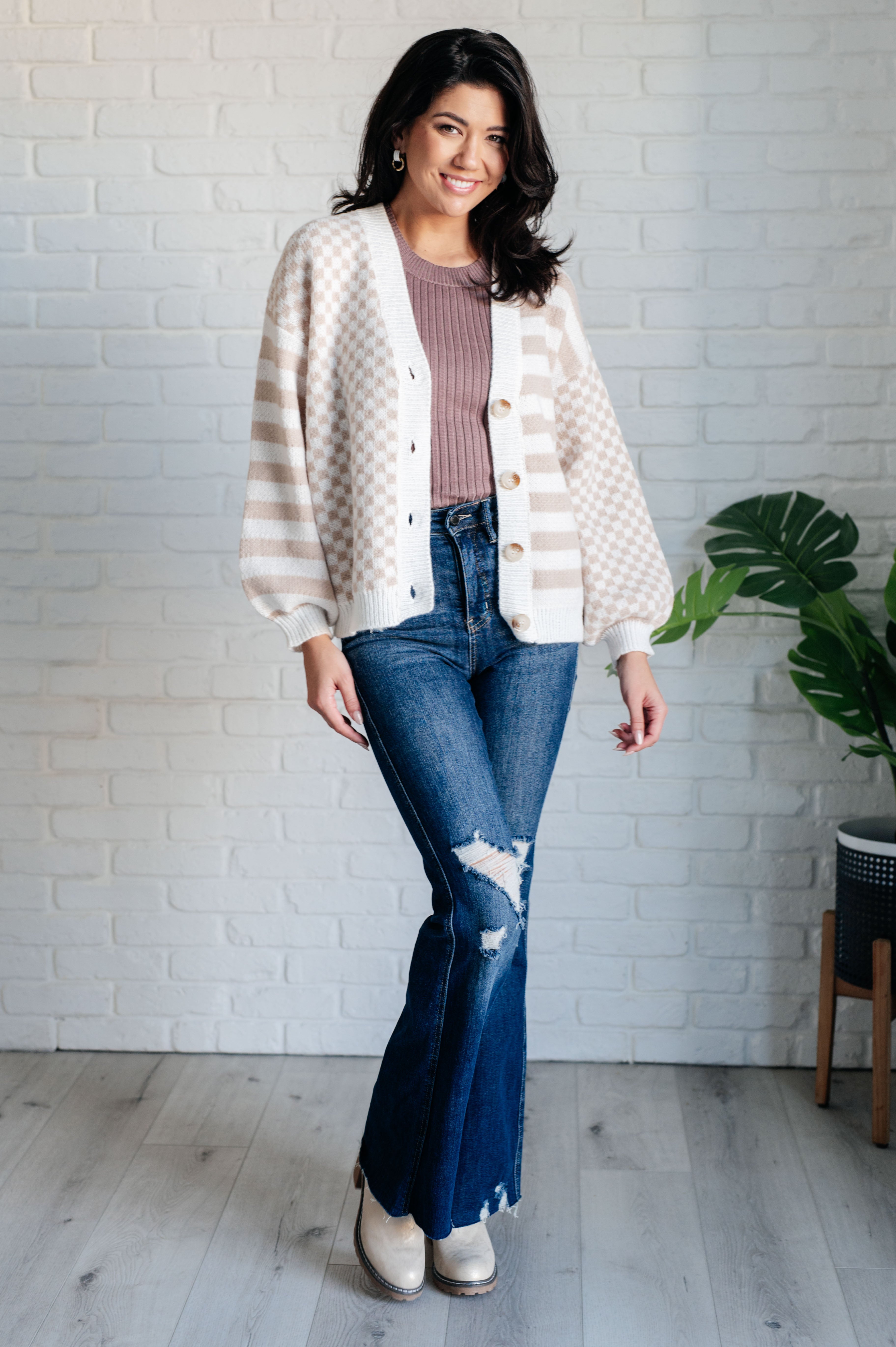 Maxct &Check That Line Cardigan