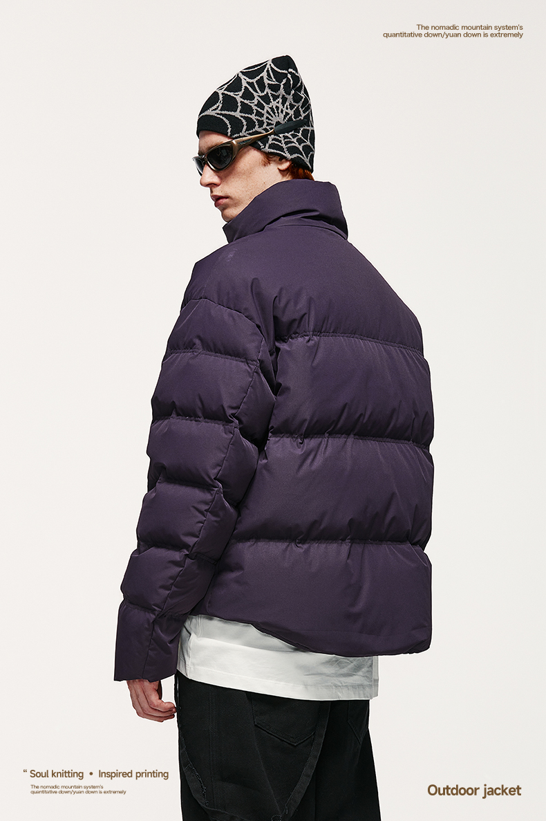 &INFL Windproof Cropped Duck Down Puffer Jacket [Unisex]