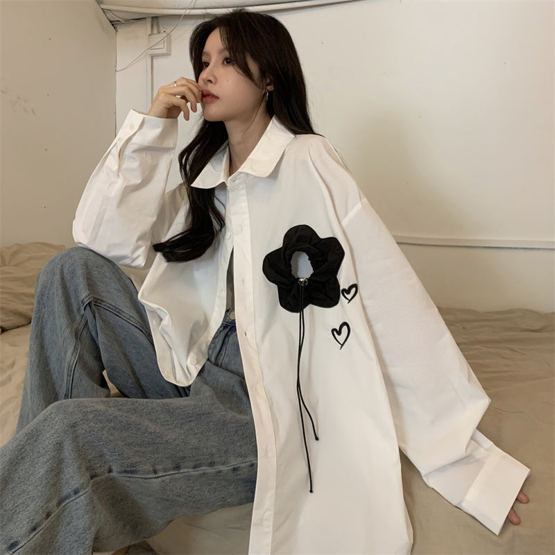 GeGe Hearts & Rose Casual Shirt Maxct