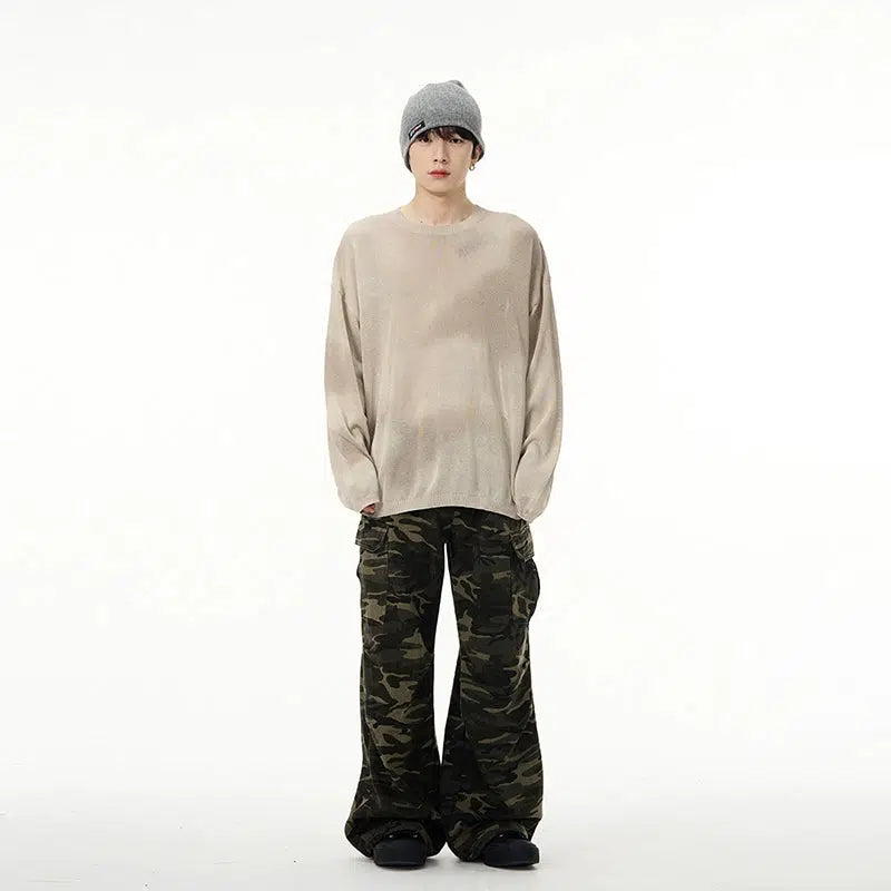 Maxct Lightweight Oversized Tie-dye Sweater