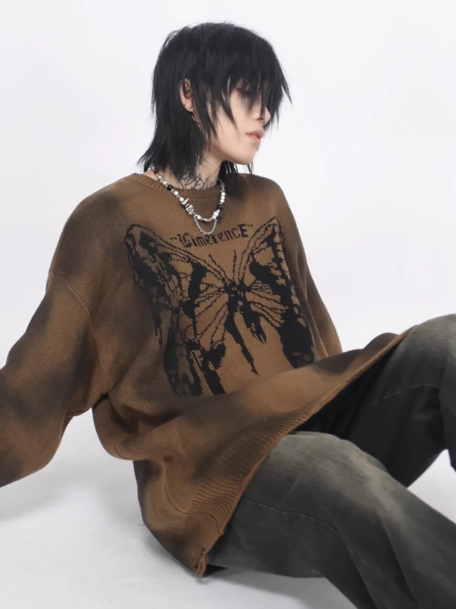 Maxct [Mz]broken Holes Sweater Na1474