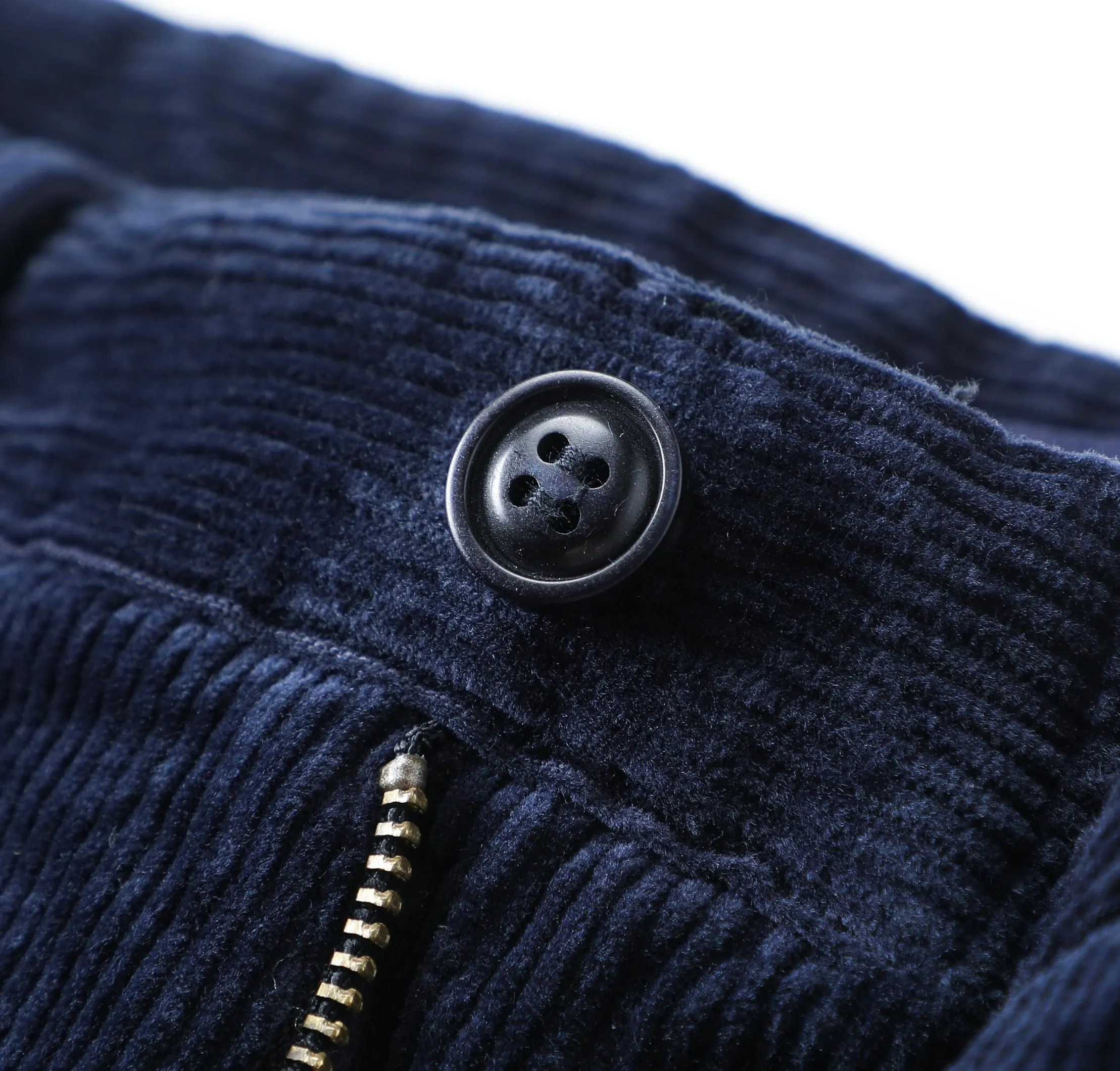 Men's Corduroy Pants For Business, Formal Stretch Straight Leg Pants For Fall Winter
