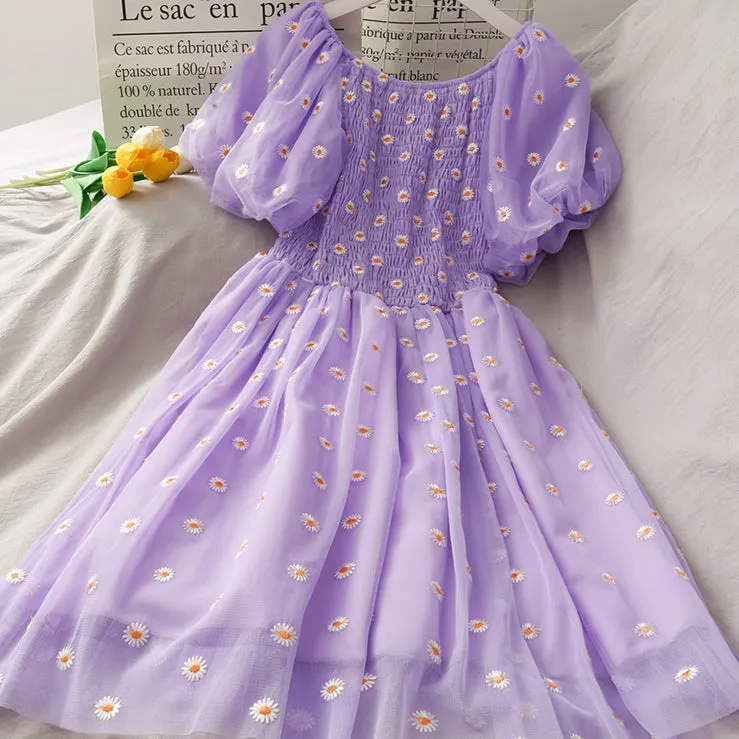 Puff Sleeve Daisy Dress Maxct