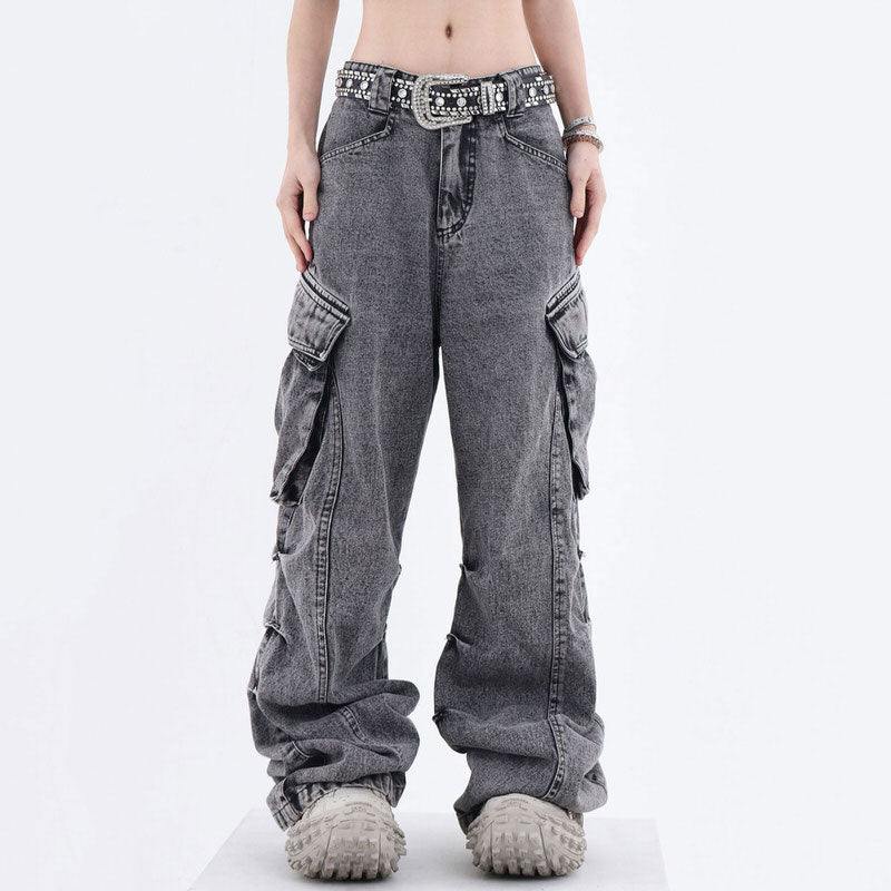 Big Ideas Wide Leg Cargo Jeans Maxct