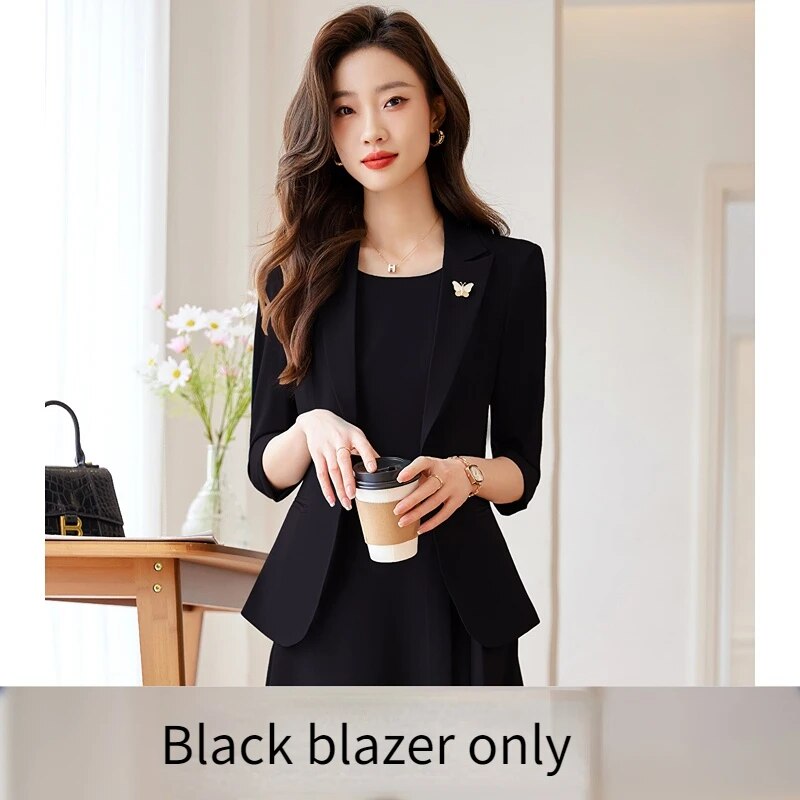 Maxct Professional Women Suit Fashionable Minimalist Style to Show the Workplace Style Dress with Blazer New in Matching Sets