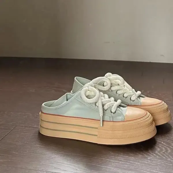 Shoes for Teen Girls Canvas Platform Sneakers Maxct
