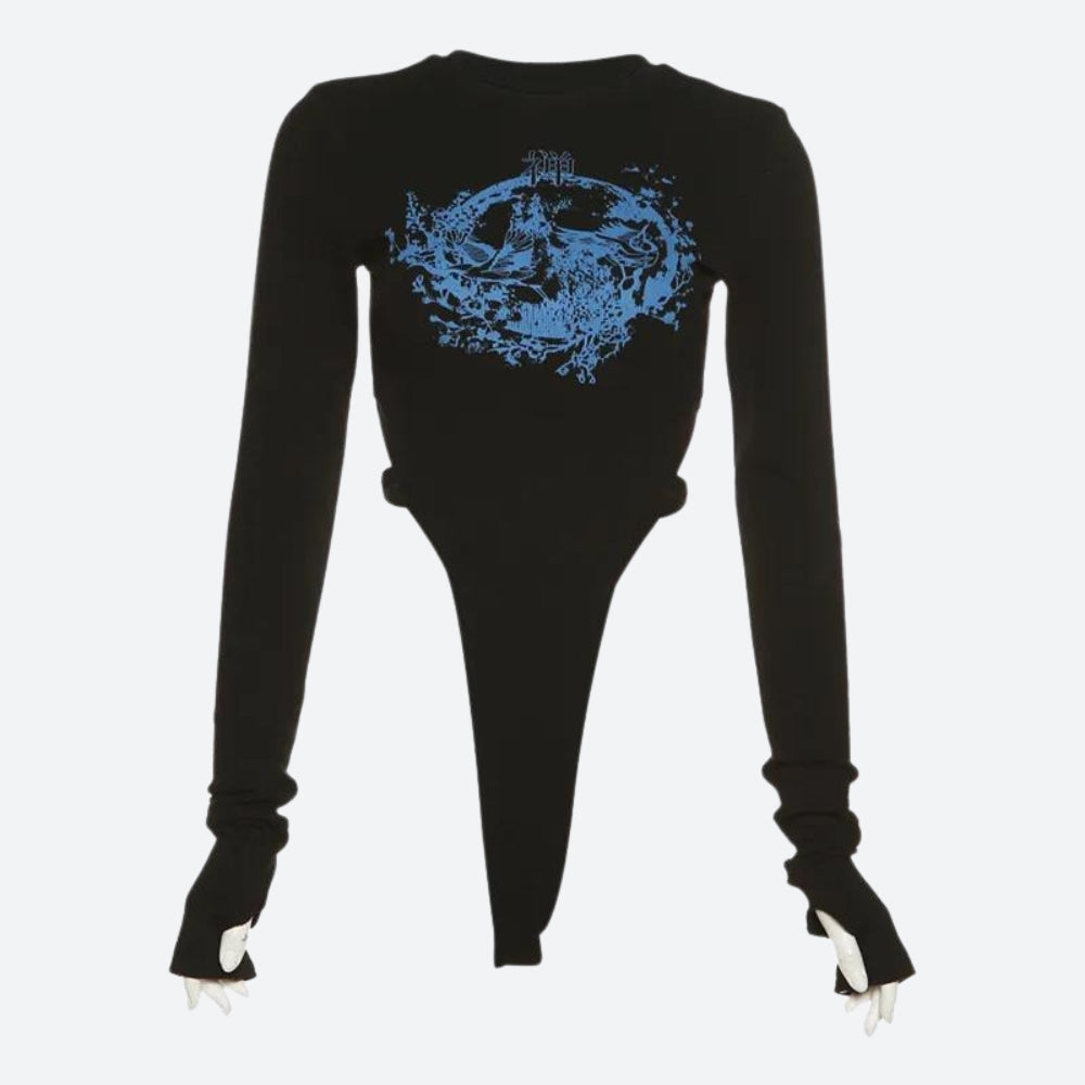 Maxct &Mythology Figure Printed Bodysuit