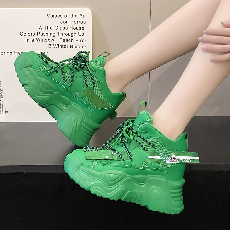 High Platform Ankle Chunky Sneakers Women Maxct