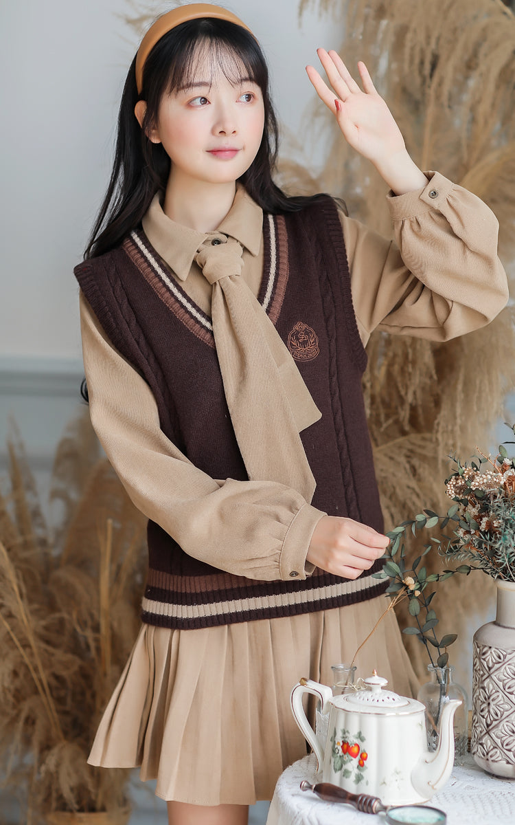 Prep School Vest & Dress Set Maxct