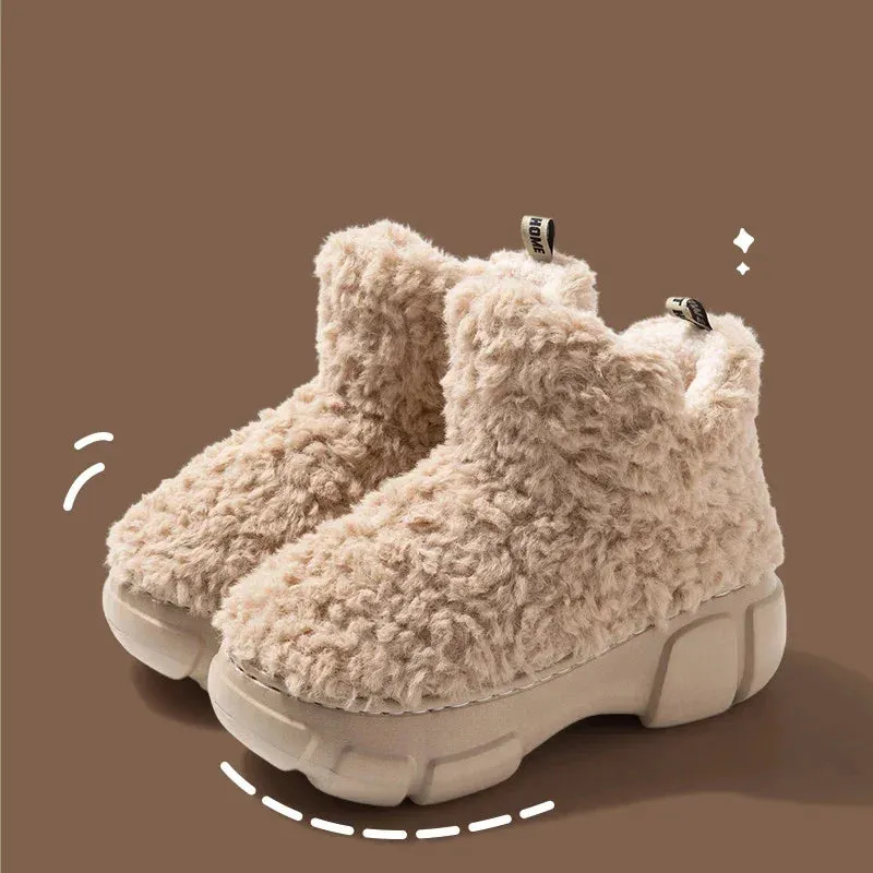 High Top Platform Winter Ankle Boots for Women Maxct