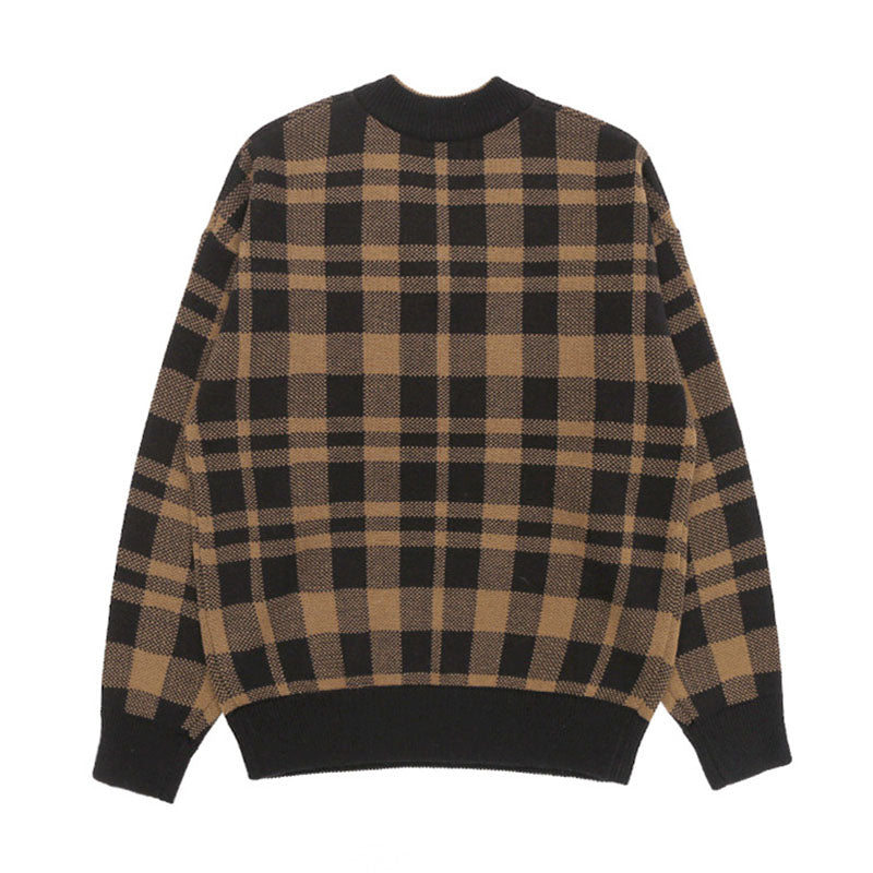 Maxct Retro Loose V-neck Pullover Sweater