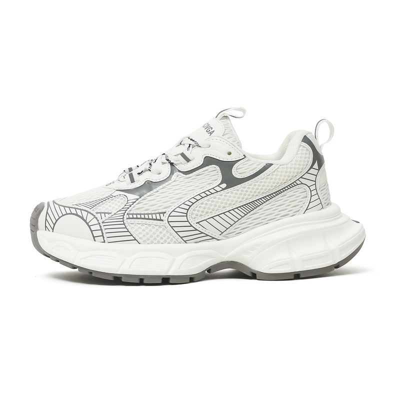 Women's 5cm Leather Sneakers - true deals club