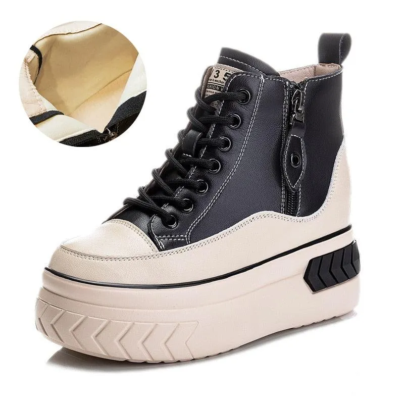 Platform Sneaker Boots for Women Maxct