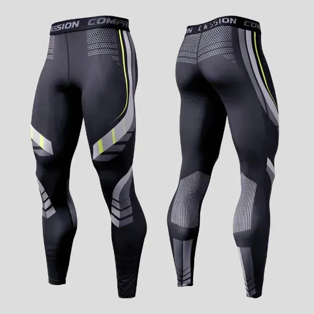 Men's Quick Dry Running Leggings Gym Fitness & Workout Maxct