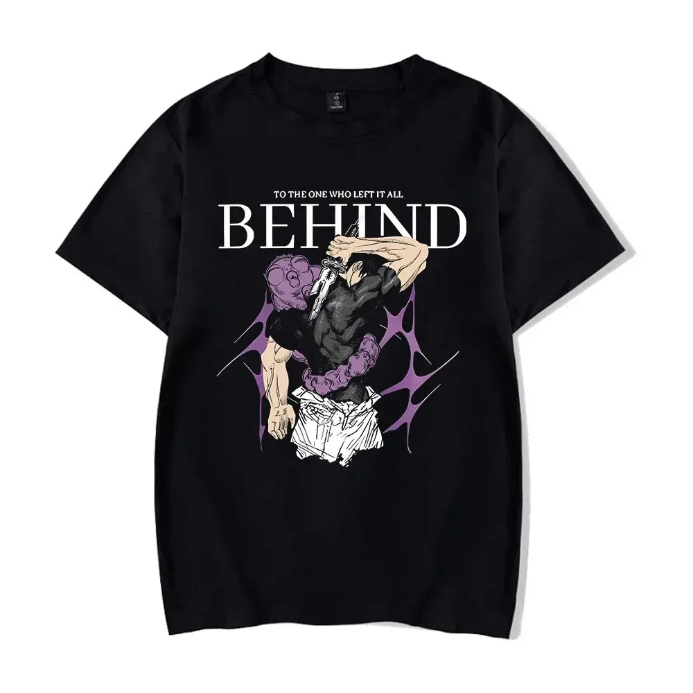 Maxct Men Streetwear Washed Acid Oversized T Shirt Japanese Anime Retro Worn Graphic Print T-Shirt Summer Cotton Short Sleeve Tees