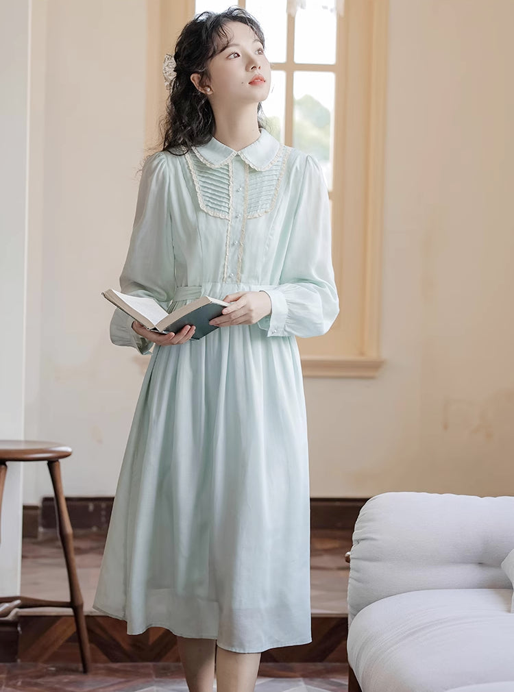 Sunday Tea Long Sleeve Midi Dress Maxct