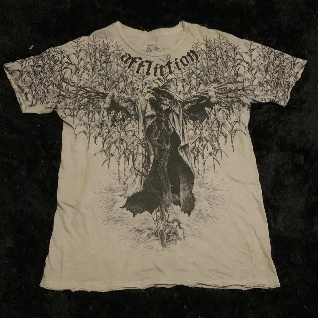 Woman T Shirt Aesthetic Clothes Gothic Y2k Korean Goth Grunge Letter Graphic Printed Summer Female O Neck Cotton Lady Tops