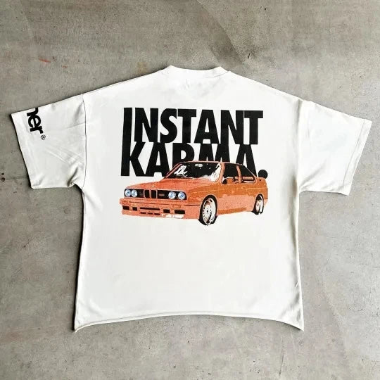 Maxct Y2K Cotton T Shirt Mens Womens Harajuku Hip Hop Big Eyes Mouth Graphic Printed Oversized T Shirt Retro Classic Short Sleeve Tops