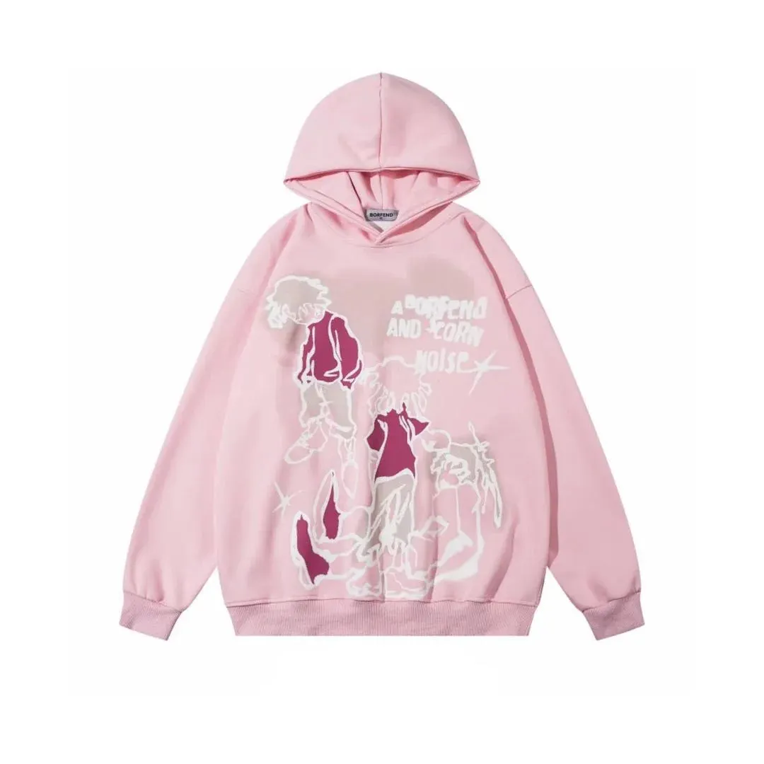 Maxct Y2K Women's Men's Hoodies Clothing Long Sleeve Pullover Sweatshirt Streewear Oversize hi-pop vintage hoodies kpop kpop dance